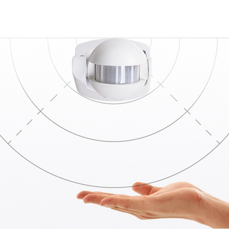 Senzor de mișcare cu infraroșu PIR AC110V-220V Detector de mișcare Comutator reglabil pentru scenarii multiple de interior și exterior