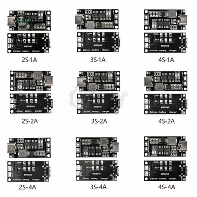 Nabíjačka 2S 3S 4S typu C na 8,4V 12,6V 16,8V 7,4V 11,1V 14,8 Step-Up Boost LiPo polymérová Li-Ion batéria pre lítium-iónové batérie 18650