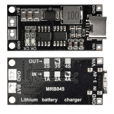 Nabíjačka 2S 3S 4S typu C na 8,4V 12,6V 16,8V 7,4V 11,1V 14,8 Step-Up Boost LiPo polymérová Li-Ion batéria pre lítium-iónové batérie 18650