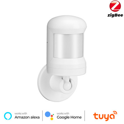 Tuya ZigBee 3.0 PIR Senzor inteligent pentru corpul uman Detector de mișcare fără fir Sistem de alarmă de securitate pentru Alexa Google Home Gateway