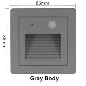 86 cutie Încastrat Senzor PIR automat Scară Led Lumină Pas dormitor Perete Led Lumină interioară Led scară Iluminat