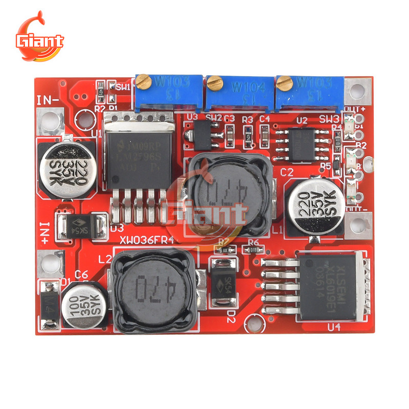 LM2577/ LM2596 Energie solară automată DC Buck Step Down Boost Step Up Modul de sursă de curent Convertor regulator de tensiune