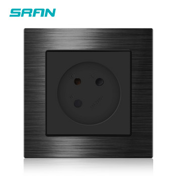Πρίζα ρεύματος SRAN EU Standard Ισραήλ, Πίνακας κρυστάλλου γυαλιού, 100~250V 16A ηλεκτρικές πρίζες τοίχου Εφαρμόζεται σε τετράγωνο κουτί στρογγυλό κουτί