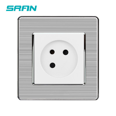 Priză SRAN standard UE Israel, panou din sticlă de cristal, prizele electrice de perete 100 ~ 250V 16A Aplicabile cutiei rotunde cutie pătrată