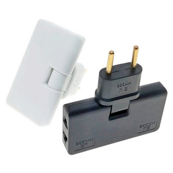 EU Plug 3 Way Splitter Mini 3 In1 Outlet Wireless Extension Πολύπριζο AC110~250V 10A