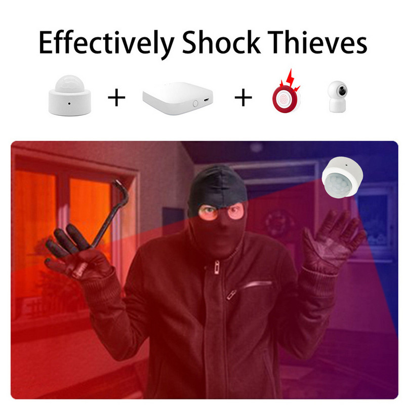 Tuya Zigbee 3 0 Ανιχνευτής κίνησης WiFi Υπέρυθρος Αισθητήρας ανθρώπινης κίνησης Ασύρματος ανιχνευτής κίνησης Home Office