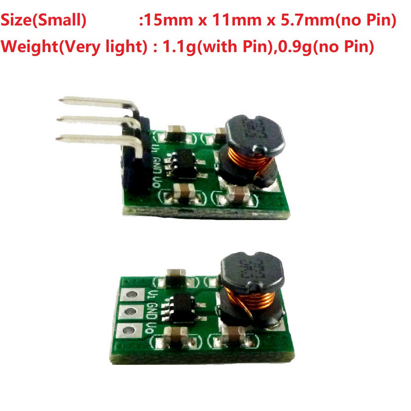 mini méretű 2A DC DC Buck Converter 3,3-5,5-3,3 V modul Step Down Feszültségszabályozó modul Cserélje ki az ams117-3,3