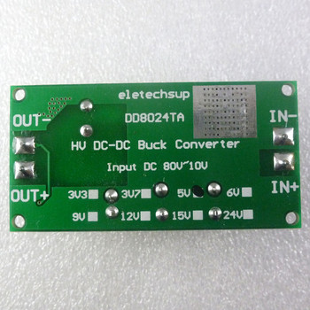 Високоволтов EBike DC-DC конвертор Модул за понижаващ регулатор 80V 72V 64V 60V 48V 36V 24V до 15V 12V 9V 6V 5V 3.3V