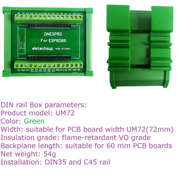 2.4G NodeMcu Lua WIFI ESP8266 Wifi GPIO DIN Rail Box Expansion Board for Arduino PLC