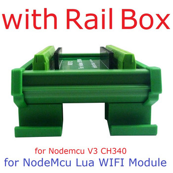 2.4G NodeMcu Lua WIFI ESP8266 Wifi GPIO DIN Rail Box Разширителна платка за Arduino PLC