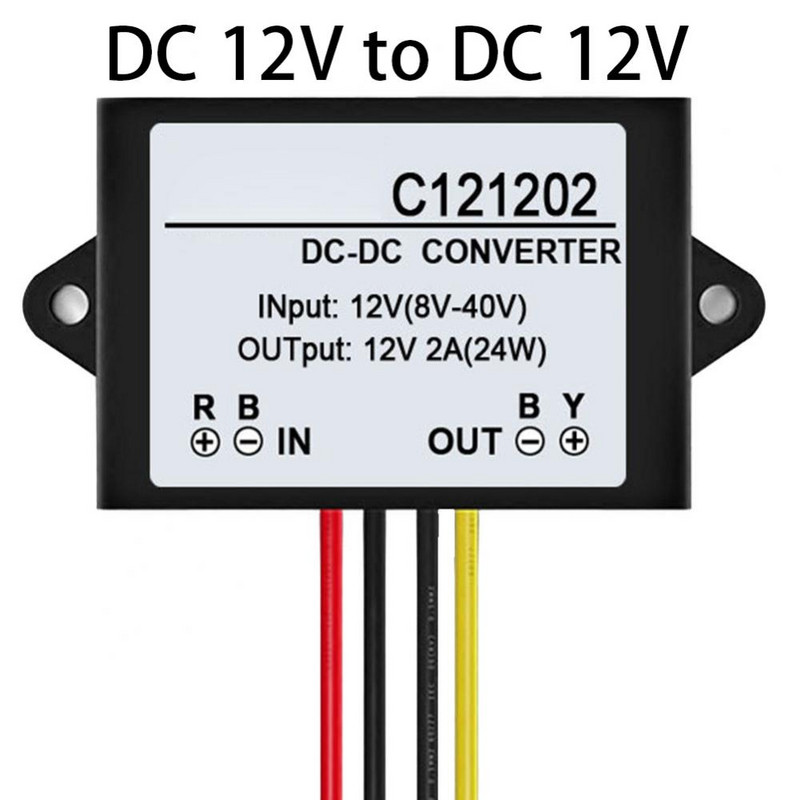 Dodaci za regulator napona C121202 DC 12V na DC 12V 2A vodootporni adapter za stabilizator Dodaci za automobile
