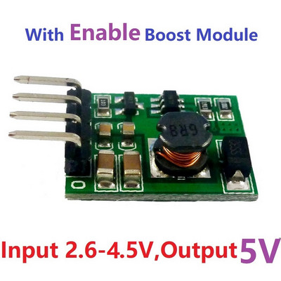 Step-Up Boost Converter Feszültségszabályzó tápegység modul kártya be-/kikapcsolás DC-Dc 3V 3.3V 3.7V 4.2V 5V - 5V 6V 9V 12V