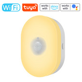 Inteligentná WiFi indukčná malá nočná lampa s viacerými prevodmi, stmievanie, domáca nočná lampa, farebná spálňová lampa