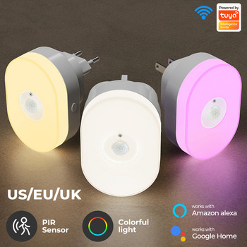 WiFi Intelligent Humanbody Induction Μικρό φωτιστικό νυκτός πολλαπλών εργαλείων οικιακής φωτεινότητας στο κομοδίνο, πολύχρωμο φωτιστικό κρεβατοκάμαρας