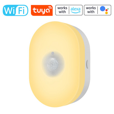 WiFi Intelligent Humanbody Induction Μικρό φωτιστικό νυκτός πολλαπλών εργαλείων οικιακής φωτεινότητας στο κομοδίνο, πολύχρωμο φωτιστικό κρεβατοκάμαρας