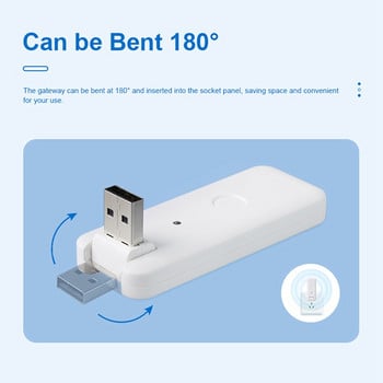 ABSF Tuya Wifi Gateway Тип USB Ingtelligent Gateways Безжични Gateways Интелигентен Bluetooth Mesh5.0 Beacon Gateway