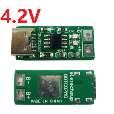 C-tüüpi USB 5 V kuni 4,2 V 4,35 V liitiumioon-Li-Po liitiumaku laadimismoodul 3,7 V 3,8 V 18650 mobiiltelefoni aku jaoks