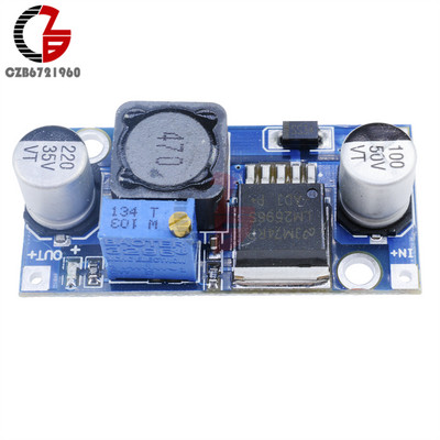 10PC DC-DC Step Down Buck Converter Module LM2596 3.2V-40V až 1.25V-35V Nastaviteľný regulátor napätia Step-down Transformer