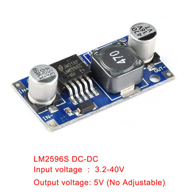 10 buc DC-DC Step Down Buck Converter Modul LM2596 3.2V-40V la 1.25V-35V Regulator de tensiune de putere reglabil Transformator descendente