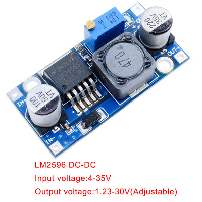 10 buc DC-DC Step Down Buck Converter Modul LM2596 3.2V-40V la 1.25V-35V Regulator de tensiune de putere reglabil Transformator descendente
