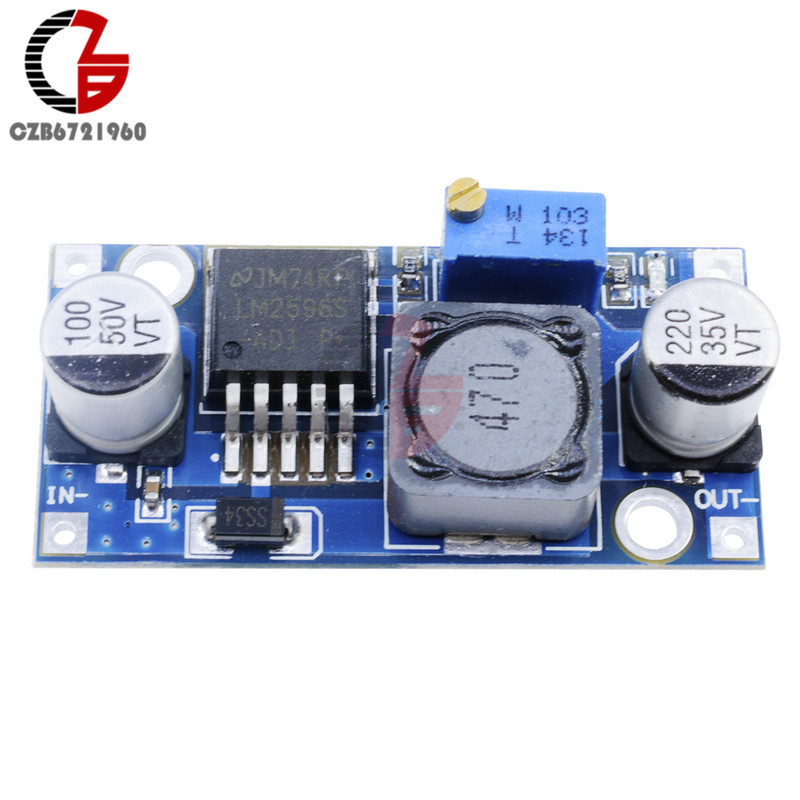 10 buc DC-DC Step Down Buck Converter Modul LM2596 3.2V-40V la 1.25V-35V Regulator de tensiune de putere reglabil Transformator descendente