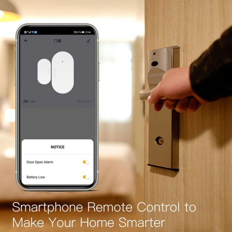 Senzor 2X Tuya Zigbee pentru uși și ferestre Automatizare inteligentă a locuinței Securitate Smartlife APP Alarma Telecomandă Împingere în timp real
