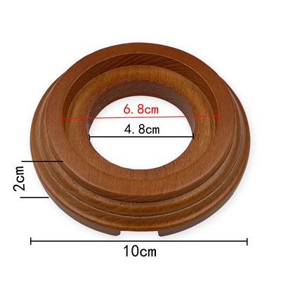 Βελτίωση σπιτιού Ρετρό κεραμική ΕΕ Ηλεκτρική πρίζα τοίχου 1-3 οπών Ξύλινη βάση σε ευρωπαϊκό στιλ πρίζα τοίχου