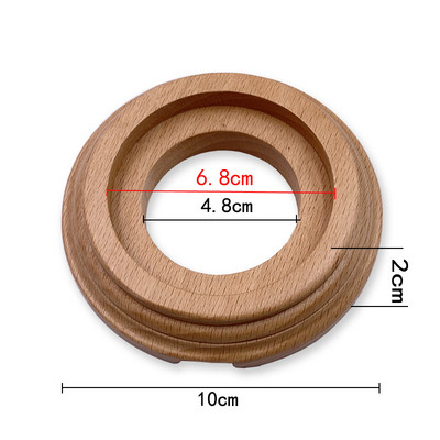 Βελτίωση σπιτιού Ρετρό κεραμική ΕΕ Ηλεκτρική πρίζα τοίχου 1-3 οπών Ξύλινη βάση σε ευρωπαϊκό στιλ πρίζα τοίχου