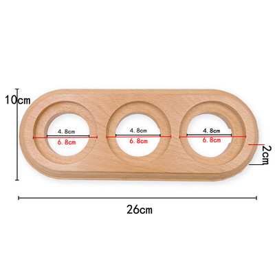 Βελτίωση σπιτιού Ρετρό κεραμική ΕΕ Ηλεκτρική πρίζα τοίχου 1-3 οπών Ξύλινη βάση σε ευρωπαϊκό στιλ πρίζα τοίχου