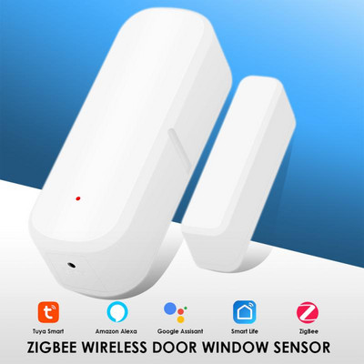 Darbs ar Alexa Google mājas durvju logu sensors Smart Life Control Viedā māja atvērta slēgta detektori drošības aizsardzība Tuya