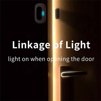 Tuya Zigbee Smart Door Window Sensor Alarm Безжична акумулаторна дистанционно наблюдение Сензор за състоянието на вратата Smart Life Smart Home