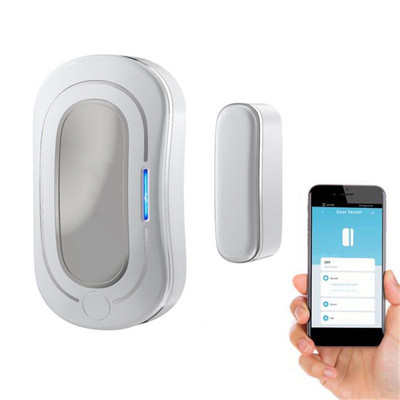 Tuya Zigbee intelligens ajtó ablak érzékelő riasztó vezeték nélküli újratölthető távfelügyelet ajtó állapot érzékelő Smart Life Smart Home