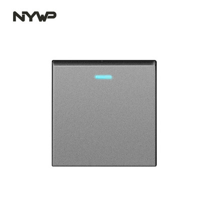 NYWP nástenný montážny modul DIY európsky štandard PC sivý panel zásuvka spínač tlačidlo funkcia bezplatná kombinácia