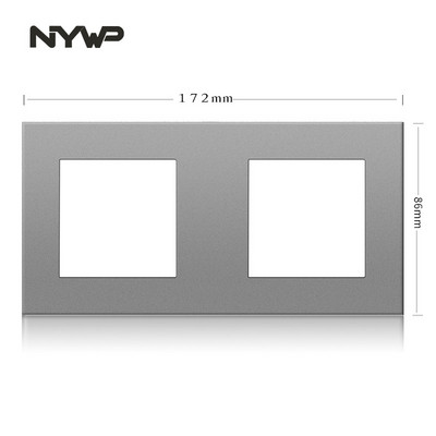 NYWP nástenný montážny modul DIY európsky štandard PC sivý panel zásuvka spínač tlačidlo funkcia bezplatná kombinácia