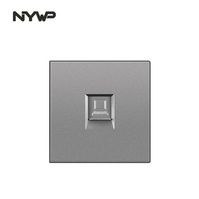 NYWP nástenný montážny modul DIY európsky štandard PC sivý panel zásuvka spínač tlačidlo funkcia bezplatná kombinácia