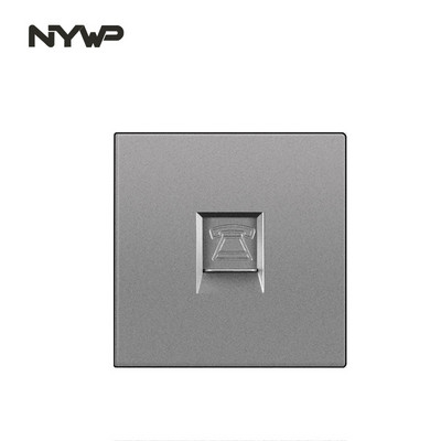 NYWP nástenný montážny modul DIY európsky štandard PC sivý panel zásuvka spínač tlačidlo funkcia bezplatná kombinácia