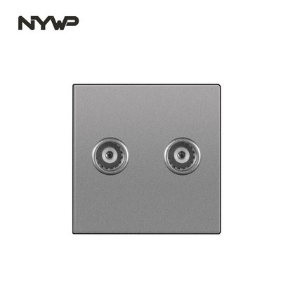 NYWP nástenný montážny modul DIY európsky štandard PC sivý panel zásuvka spínač tlačidlo funkcia bezplatná kombinácia