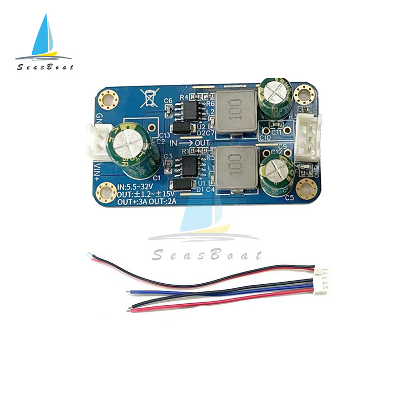 30W +- 1.2V 3.3V 5V 9V 12V 15V Sursă de alimentare cu ieșire duală pozitivă și negativă DC DC Step-down Buck Converter Modul DC 5,5-32V