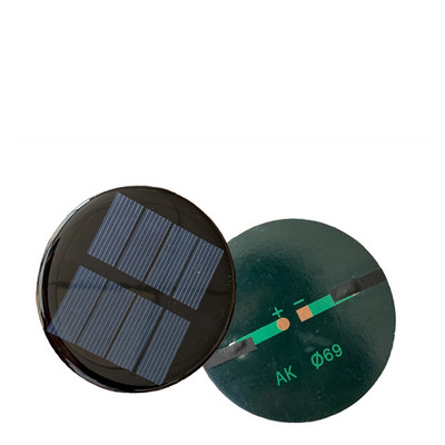 Kerek 150 mm-es napelem panel 5V 6V 12V mini kis PET forma akkumulátoros telefontöltő világító lámpa epoxi tábla polikristályos