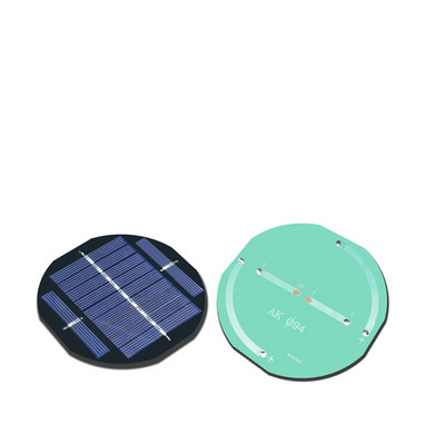 Kerek 150 mm-es napelem panel 5V 6V 12V mini kis PET forma akkumulátoros telefontöltő világító lámpa epoxi tábla polikristályos