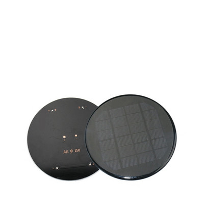 Kerek 150 mm-es napelem panel 5V 6V 12V mini kis PET forma akkumulátoros telefontöltő világító lámpa epoxi tábla polikristályos
