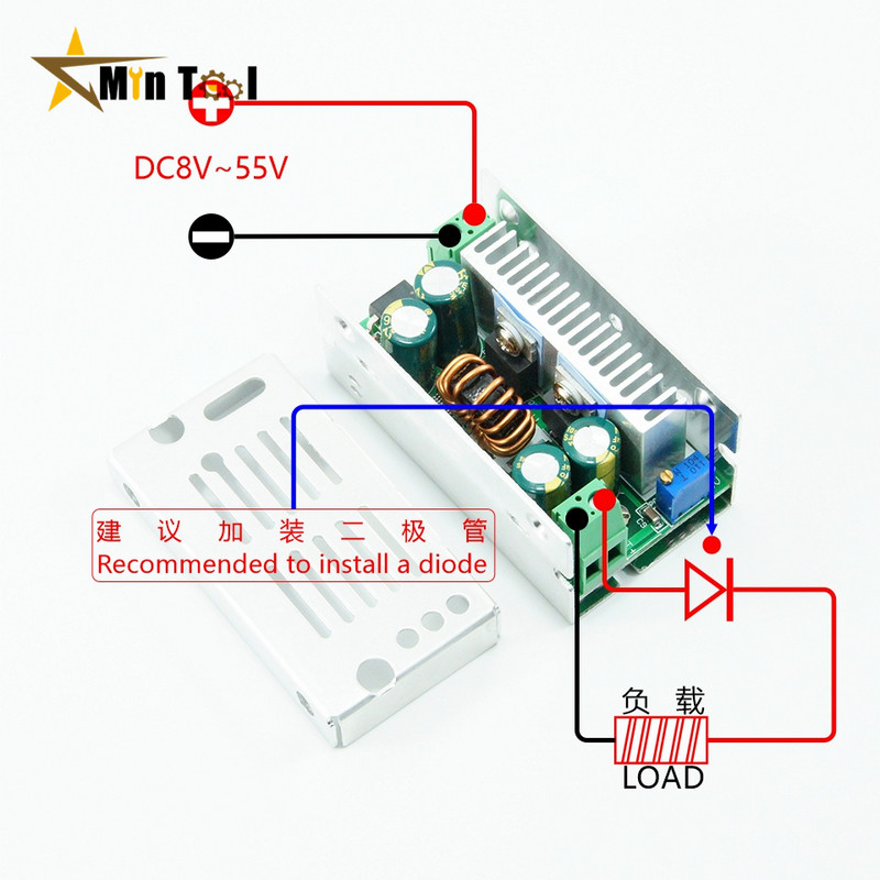 200 W Buck Converter 15A DC-DC 8-60V 48V LĪDZ 1-36V 5V 12V 24V 19V Buck Converters Pakāpenisks barošanas moduļa barošanas avota piederumi