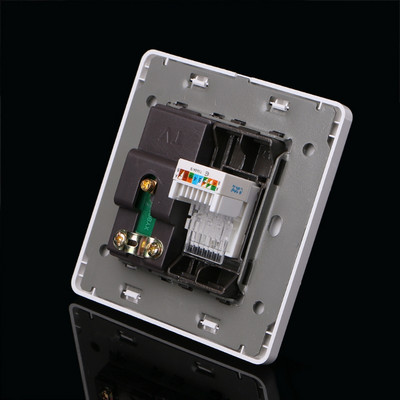 RJ45 hálózati adapter + TV antenna koaxiális fali kimeneti előlapi aljzat