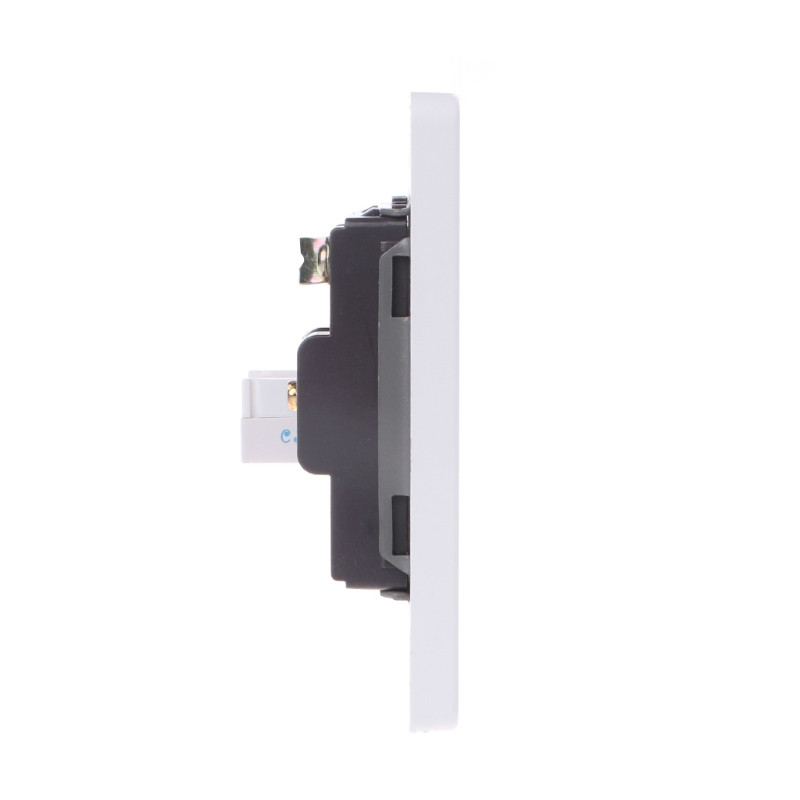 Sieťový adaptér RJ45 + TV anténa Koaxiálny nástenný výstup Čelný panel Zásuvka na panel