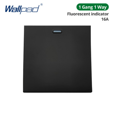 Wallpad Panou din sticlă neagră Comutator de lumină de perete Tasta funcție Doar DIY Combinație gratuită 52*52mm 1 2 3 4 5 Cadru multiplu