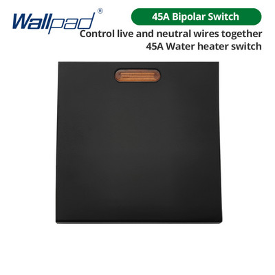 Wallpad Panou din sticlă neagră Comutator de lumină de perete Tasta funcție Doar DIY Combinație gratuită 52*52mm 1 2 3 4 5 Cadru multiplu