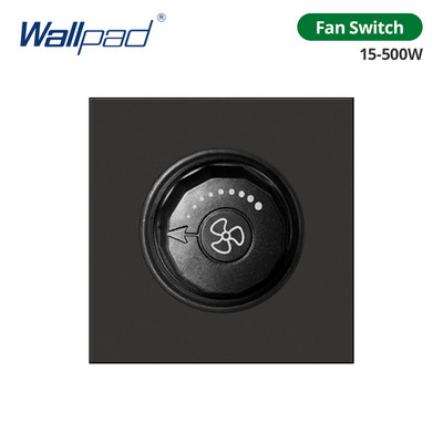 Wallpad Panou din sticlă neagră Comutator de lumină de perete Tasta funcție Doar DIY Combinație gratuită 52*52mm 1 2 3 4 5 Cadru multiplu