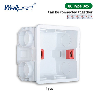 Wallpad Panou din sticlă neagră Comutator de lumină de perete Tasta funcție Doar DIY Combinație gratuită 52*52mm 1 2 3 4 5 Cadru multiplu