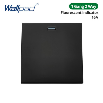 Wallpad Panou din sticlă neagră Comutator de lumină de perete Tasta funcție Doar DIY Combinație gratuită 52*52mm 1 2 3 4 5 Cadru multiplu