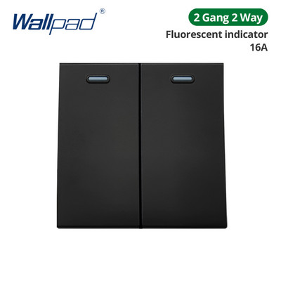 Wallpad Panou din sticlă neagră Comutator de lumină de perete Tasta funcție Doar DIY Combinație gratuită 52*52mm 1 2 3 4 5 Cadru multiplu